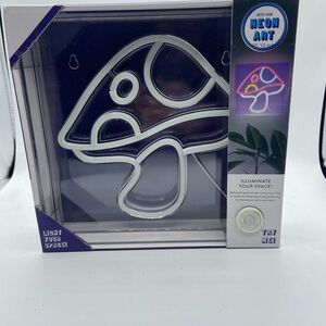 Purple Neon Mushroom LED Light